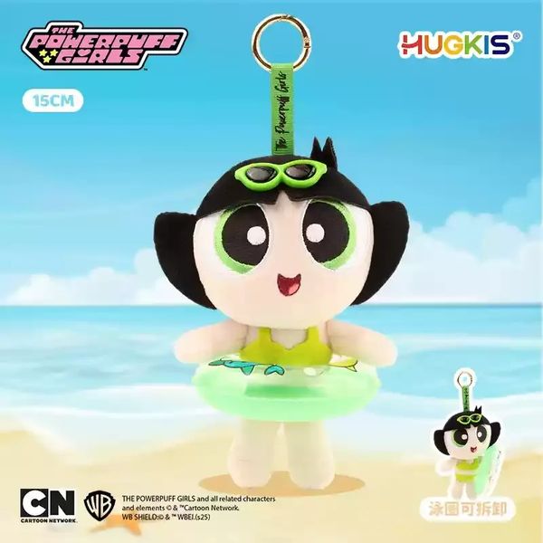 飛天小女警 夏日泳裝系列 鑰匙扣 毛絨掛件 系列 盲盒 手伴 公仔 擺件 收藏品｜嗨寶好選物