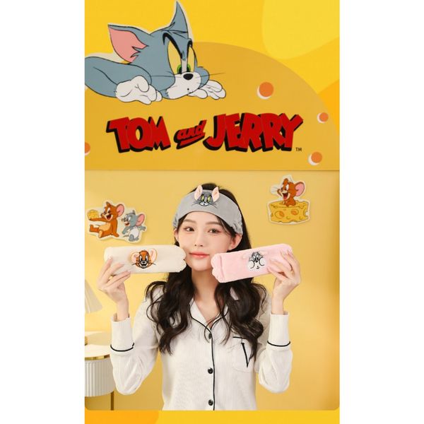 湯姆貓與傑利鼠 Tom and Jerry 貓與老鼠 生活用品系列 化妝帶 洗臉帶 頭巾 髮帶 束髮｜嗨寶好選物