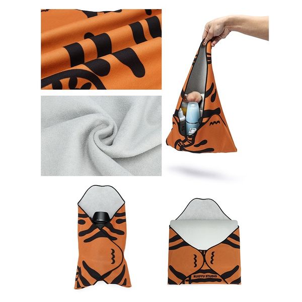 若愚工坊 粉紅肌肉猛男兔布偶 玩偶 肌肉兔 猛男兔 搞怪 粉紅兔 零錢包 收納 百褶布 環保袋 袋子｜嗨寶好選物