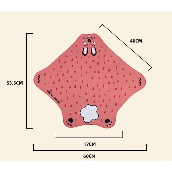 若愚工坊 粉紅肌肉猛男兔布偶 玩偶 肌肉兔 猛男兔 搞怪 粉紅兔 零錢包 收納 百褶布 環保袋 袋子｜嗨寶好選物