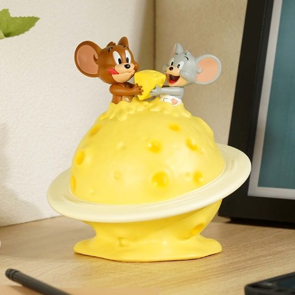  湯姆貓與傑利鼠 Tom and Jerry 貓與老鼠 小夜燈 傑利鼠 泰菲 起士月球 小燈 睡覺燈｜嗨寶好選物