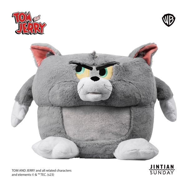 湯姆貓與傑利鼠 Tom and Jerry 貓與老鼠 小矮凳 壓扁造型 湯姆貓小矮凳 傑利鼠小矮凳｜嗨寶好選物