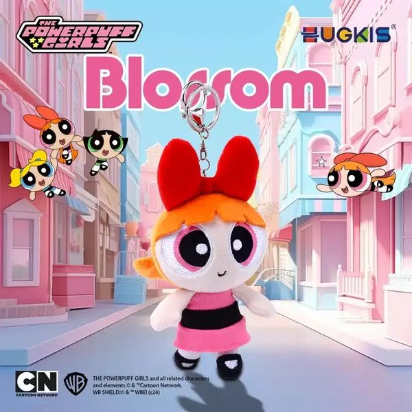 飛天小女警 原版系列 少女心 玩偶鑰匙扣 毛絨掛件 系列 盲盒 手伴 公仔 擺件 收藏品｜嗨寶好選物