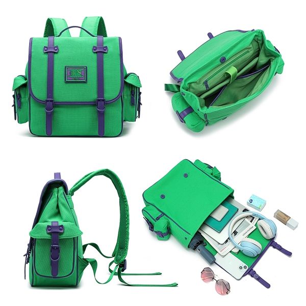 若愚工坊 可愛獅子 可愛貓咪 刺繡 粉紅肌肉猛男兔 肌肉兔  搞怪 粉紅兔 後背包 雙肩包 帆布｜嗨寶好選物