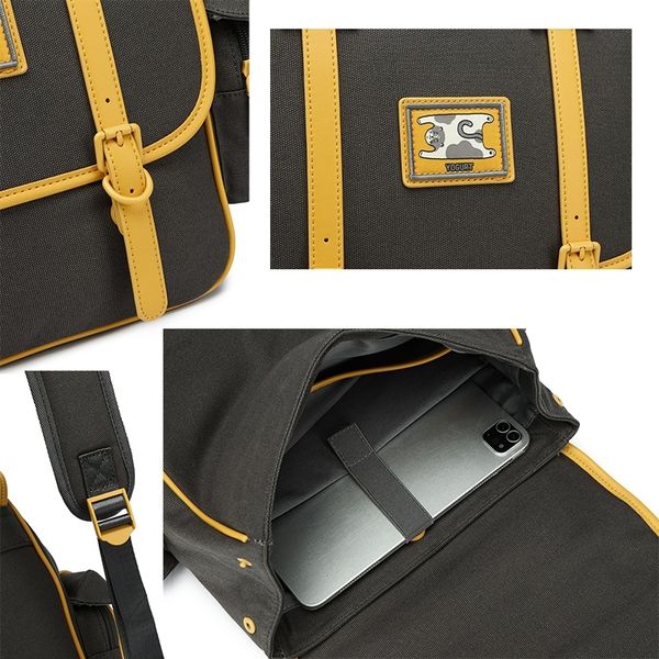 若愚工坊 可愛獅子 可愛貓咪 刺繡 粉紅肌肉猛男兔 肌肉兔  搞怪 粉紅兔 後背包 雙肩包 帆布｜嗨寶好選物