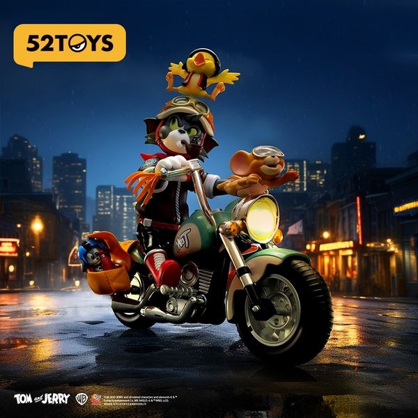  湯姆貓與傑利鼠 Tom and Jerry 貓與老鼠 復古機車 潮玩 盲盒 盒玩 公仔｜嗨寶好選物