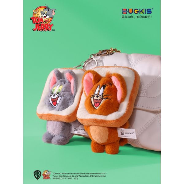 湯姆貓與傑利鼠 Tom and Jerry 貓與老鼠 掛件 鑰匙圈 吐司貓咪 吊飾 湯姆貓 傑利鼠｜嗨寶好選物