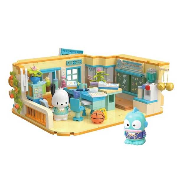 三麗鷗 學院積木系列 酷洛米 美樂蒂 凱蒂貓 大耳狗 帕恰狗 漢頓 積木玩具  娃娃屋 擺件｜嗨寶好選物