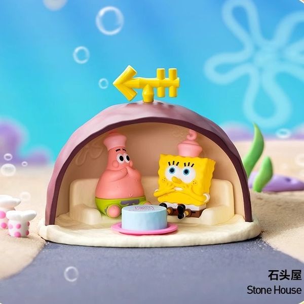 PopMart 海綿寶寶 狂歡周年場景 系列 盲盒 手伴 公仔 擺件 扭蛋 收藏品｜嗨寶好選物