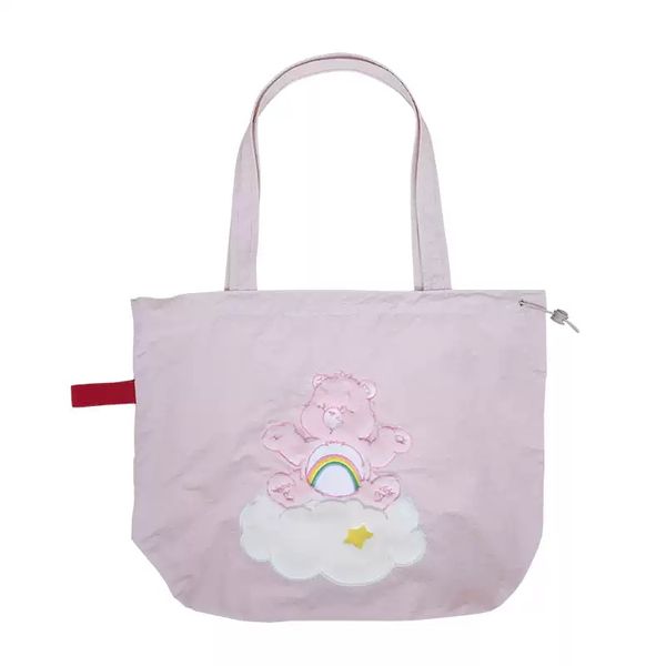 Carebears 愛心小熊 生活用品系列 刺繡包包 單肩包 抽繩 托特包 側背包 文書包｜嗨寶好選物