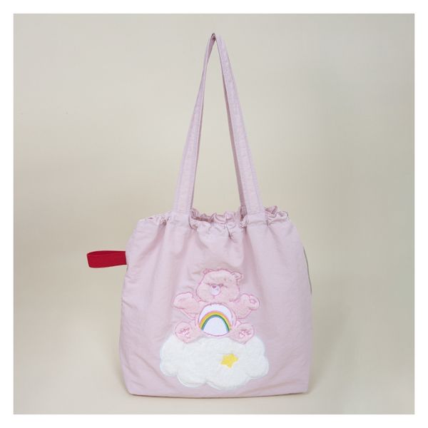 Carebears 愛心小熊 生活用品系列 刺繡包包 單肩包 抽繩 托特包 側背包 文書包｜嗨寶好選物