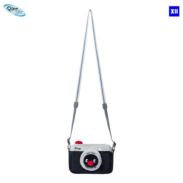 Pingu 企鵝家族 45周年系列 可愛毛絨斜挎包 掛件 毛絨公仔 手伴 公仔 擺件 企鵝 相機包｜嗨寶好選物