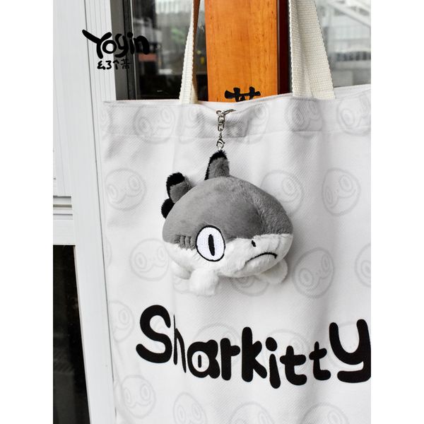 Sharkitty 我就是鯊貓 鯊貓鑰匙扣 卡通可愛 掛件 毛絨公仔 玩偶｜嗨寶好選物