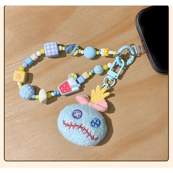 Disney 迪士尼 史迪奇 可愛毛絨公仔 手機鏈 手腕掛繩 毛絨公仔 掛件 公仔 擺件 收藏品｜嗨寶好選物