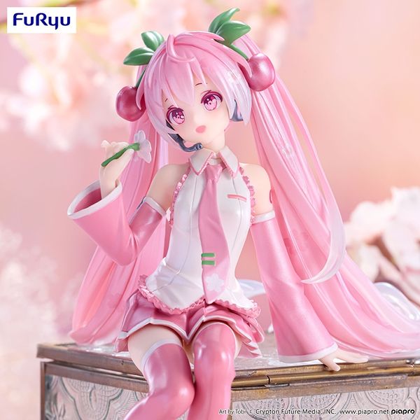 Miku 初音未來 泡麵壓系列 櫻未來2024 珠光ver. 景品手辦 盲盒 手辦 潮玩 盒玩 公仔｜嗨寶好選物