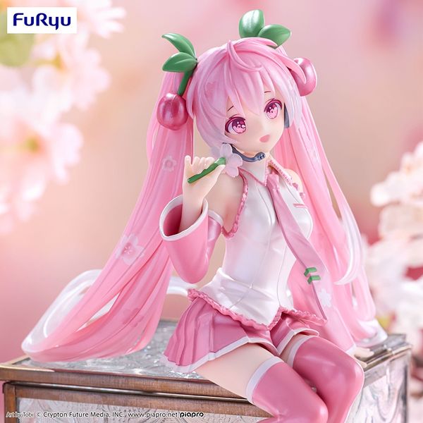 Miku 初音未來 泡麵壓系列 櫻未來2024 珠光ver. 景品手辦 盲盒 手辦 潮玩 盒玩 公仔｜嗨寶好選物