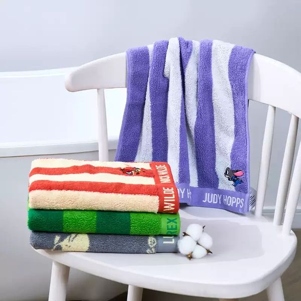 Dinsey 迪士尼 茱迪 尼克 抱抱龍 魯斯佛 精梳棉 吸水毛巾 家用浴室 洗臉毛巾 浴巾｜嗨寶好選物