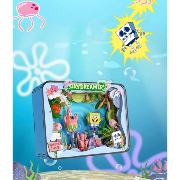 海綿寶寶 派大星 相框 系列 盲盒 手伴 公仔 擺件 扭蛋 收藏品 星河漫遊 水母狂歡｜嗨寶好選物