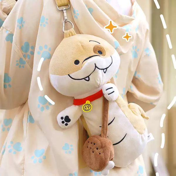 Sharkitty 我就是鯊貓 小狗蛇 點點 毛絨收納包 掛包 創意挎包 斜背包｜嗨寶好選物