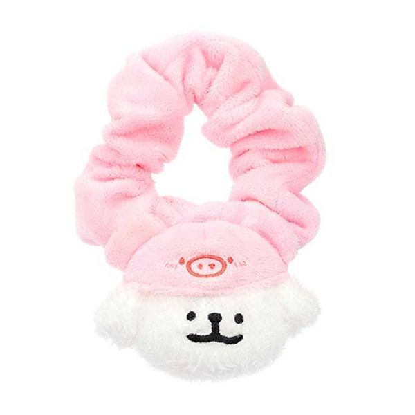 線條小狗｜毛絨髮圈｜紮頭髮｜髮圈 大腸髮繩 髮飾 公仔 擺件 收藏品 玩偶｜嗨寶好選物