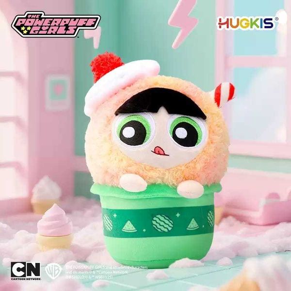 飛天小女警 綿綿冰球 毛絨玩具 可愛泡泡 冰沙公仔 盲盒 手伴 公仔 擺件 收藏品｜嗨寶好選物