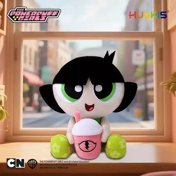 飛天小女警 喝奶茶系列 鑰匙扣 毛絨掛件 系列 盲盒 手伴 公仔 擺件 收藏品｜嗨寶好選物