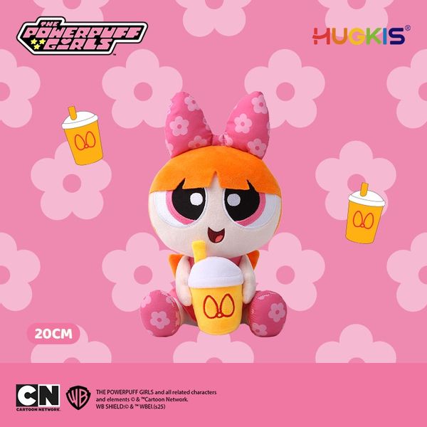 飛天小女警 喝奶茶系列 鑰匙扣 毛絨掛件 系列 盲盒 手伴 公仔 擺件 收藏品｜嗨寶好選物