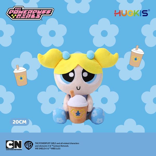 飛天小女警 喝奶茶系列 鑰匙扣 毛絨掛件 系列 盲盒 手伴 公仔 擺件 收藏品｜嗨寶好選物