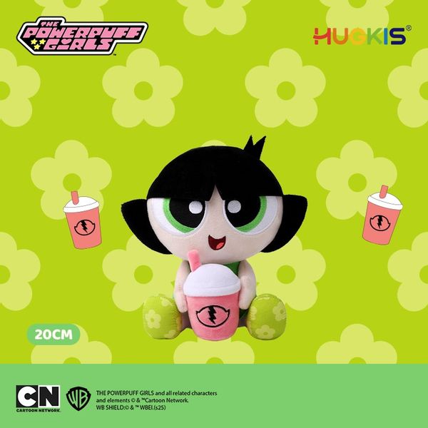 飛天小女警 喝奶茶系列 鑰匙扣 毛絨掛件 系列 盲盒 手伴 公仔 擺件 收藏品｜嗨寶好選物