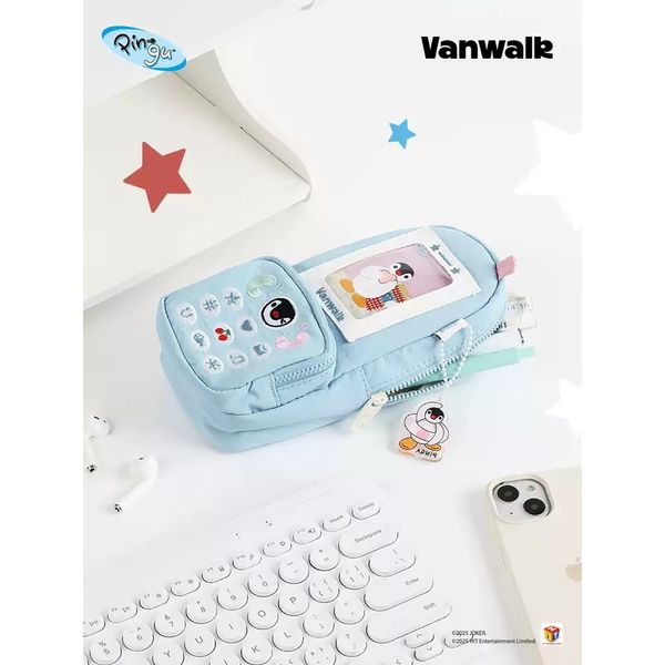 Pingu 企鵝家族 手機造型 大哥大造型 筆袋 收納袋 化妝袋  零錢包 收納包 卡包 卡套｜嗨寶好選物