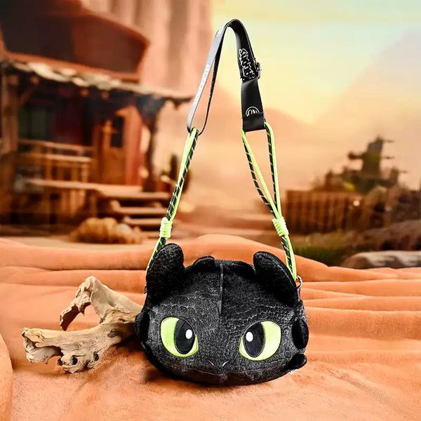 Disney 迪士尼 馴龍高手 沒牙 夜煞 肩背包 側背包 毛絨小包 盲盒 手伴 公仔 擺件 收藏｜嗨寶好選物