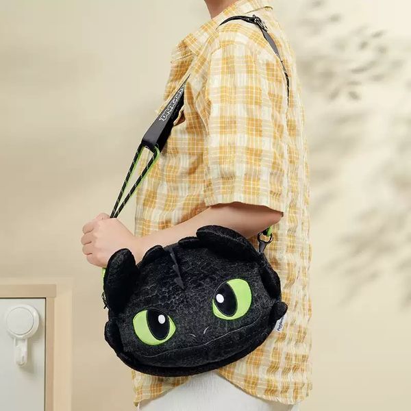 Disney 迪士尼 馴龍高手 沒牙 夜煞 肩背包 側背包 毛絨小包 盲盒 手伴 公仔 擺件 收藏｜嗨寶好選物