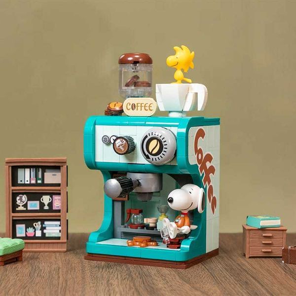 史努比 復古機器系列|Peanuts 史努比|拼奇積木|盲盒 手伴 公仔 擺件 扭蛋 收藏品|嗨寶好選物