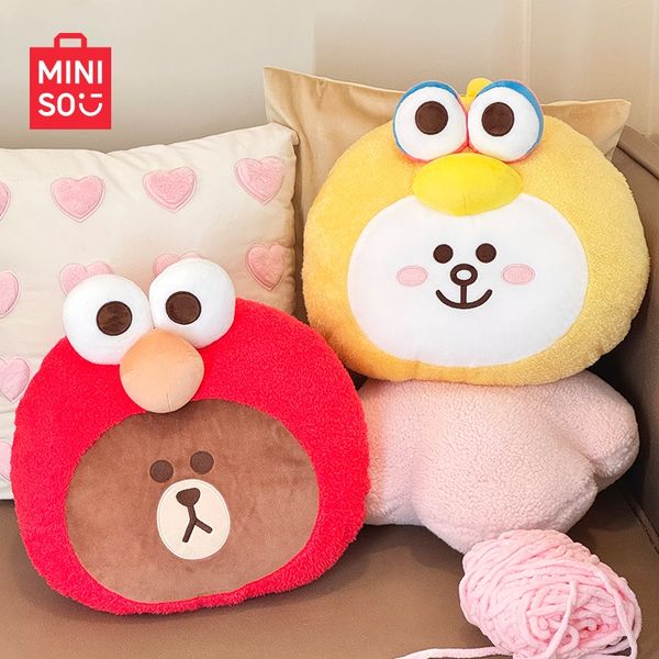 Line friend 芝麻街抱枕系列 熊大 兔兔 抱枕 毛絨公仔 靠枕 公仔 擺件 收藏品｜嗨寶好選物