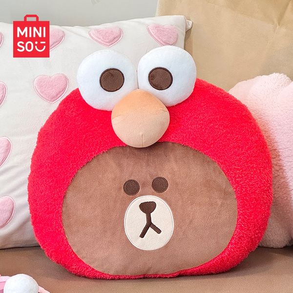 Line friend 芝麻街抱枕系列 熊大 兔兔 抱枕 毛絨公仔 靠枕 公仔 擺件 收藏品｜嗨寶好選物