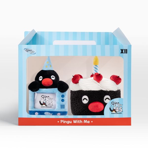 Pingu 企鵝家族 45周年相框系列 掛件 毛絨公仔 手伴 公仔 擺件 企鵝 相框｜嗨寶好選物