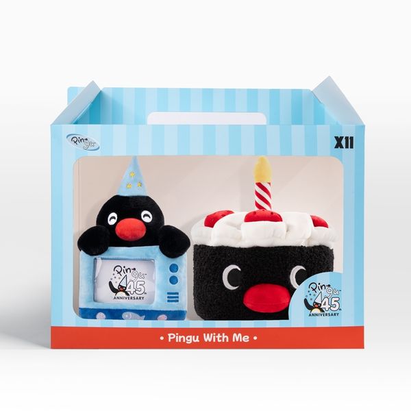 Pingu 企鵝家族 45周年相框系列 掛件 毛絨公仔 手伴 公仔 擺件 企鵝 相框｜嗨寶好選物