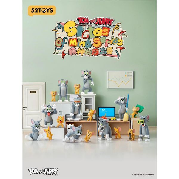 湯姆貓與傑利鼠 Tom and Jerry 貓與老鼠 精神狀態品鑑 系列 盲盒 手辦 潮玩 盒玩｜嗨寶好選物