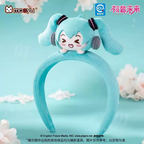 Miku 初音未來 系列 洗臉帶 髮箍 束發帶 頭飾 毛絨洗臉｜嗨寶好選物
