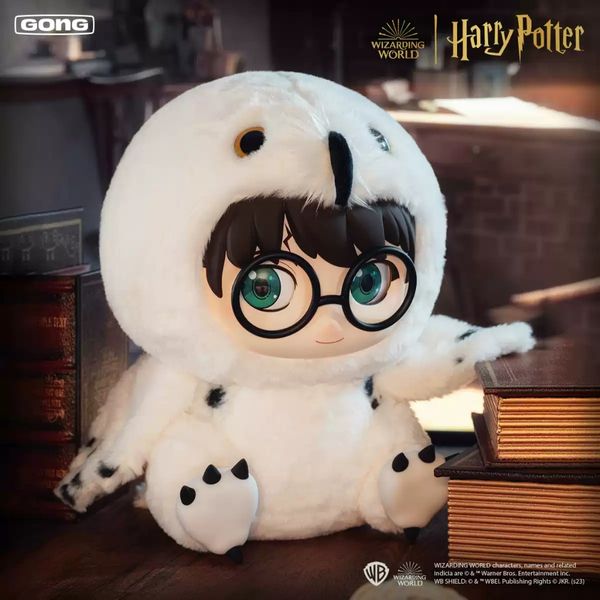 Harry Poter 哈利波特 搪膠毛絨公仔 搪膠 貓頭鷹 獅子 嗅嗅 盲盒 手伴 公仔 擺件 收藏品｜嗨寶好選物