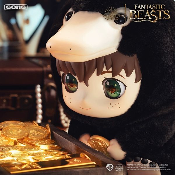 Harry Poter 哈利波特 搪膠毛絨公仔 搪膠 貓頭鷹 獅子 嗅嗅 盲盒 手伴 公仔 擺件 收藏品｜嗨寶好選物