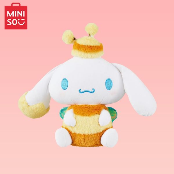 Sanrio 三麗鷗 大耳狗蜜蜂變裝 公仔可愛 毛絨玩偶 抱枕 娃娃 玉桂狗 大耳狗 MINISO｜嗨寶好選物