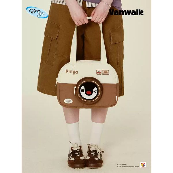 Pingu 企鵝家族 系列 大容量單肩包包 休閒 通勤 上課 補習 手提 書包 手提包｜嗨寶好選物
