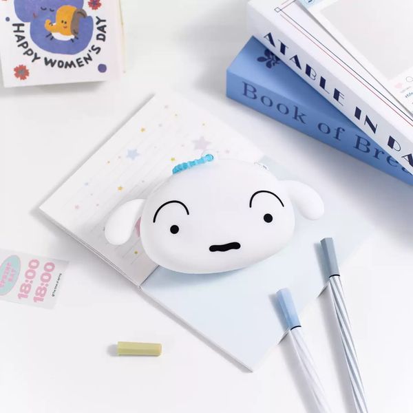 蠟筆小新 小白矽膠零錢包 系列 可愛收納包 掛件 盲盒 手伴 公仔 擺件 扭蛋 收藏品｜嗨寶好選物