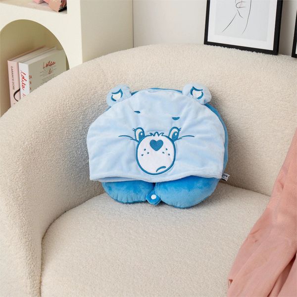 Carebears 愛心小熊 生活用品系列 頭枕 U行枕頭 飛行用枕頭 旅行枕 枕頭 頭靠｜嗨寶好選物
