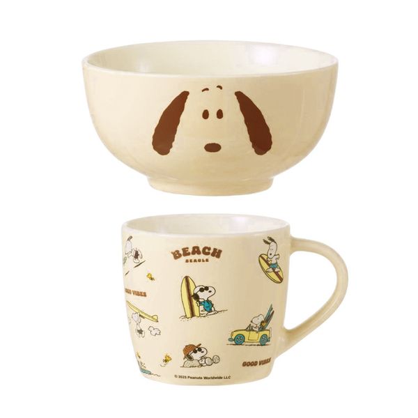 Peanuts 史努比 曬黑系列 陶瓷 碗杯 餐具 馬克杯 水杯 擺件 收藏品 MINISO|嗨寶好選物