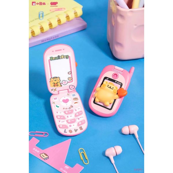 小熊蟲 來電話了系列 手機鏡子 盲盒 手伴 公仔 擺件 扭蛋 收藏品｜嗨寶好選物