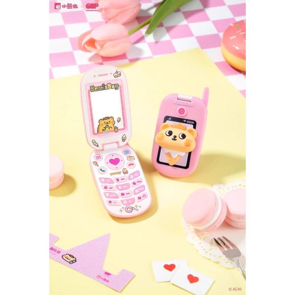 小熊蟲 來電話了系列 手機鏡子 盲盒 手伴 公仔 擺件 扭蛋 收藏品｜嗨寶好選物