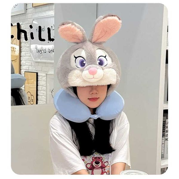 迪士尼 頸脖涼感 連帽u型枕 飛行枕 旅行枕 遮光 旅行枕頭｜potdemiel｜嗨寶好選物