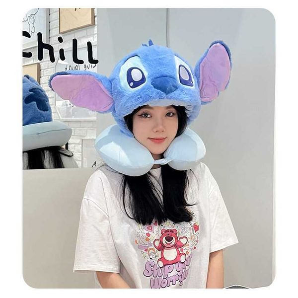 迪士尼 頸脖涼感 連帽u型枕 飛行枕 旅行枕 遮光 旅行枕頭｜potdemiel｜嗨寶好選物